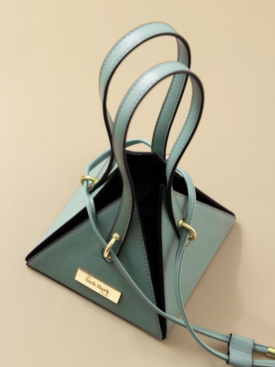 Poppy Sea Green Triangle Bag
