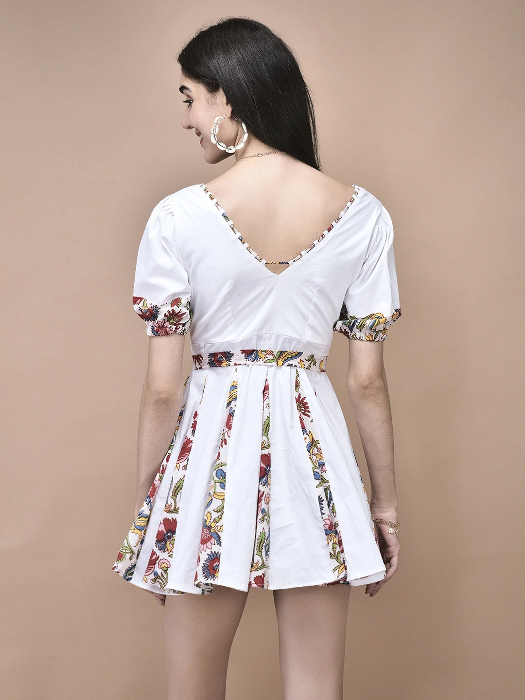 Emily Tie-Up Mini Dress