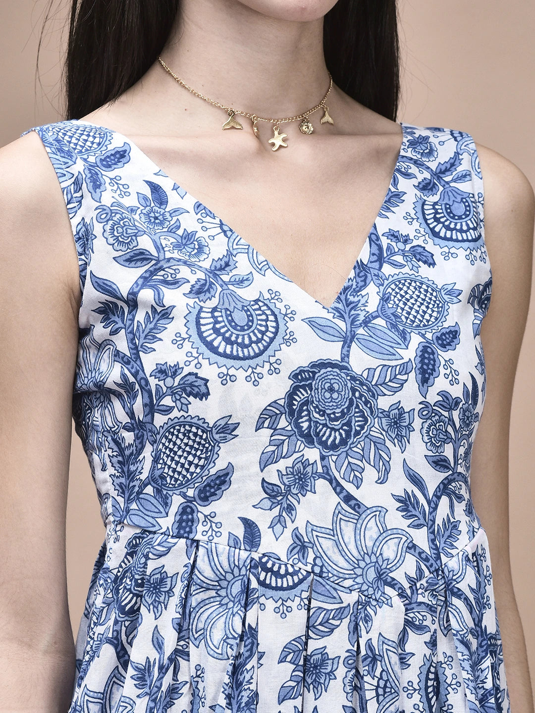 Orchid Indigo Midi Dress