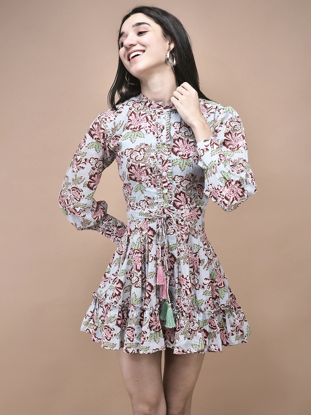 Sunflower Printed Collerd Dress