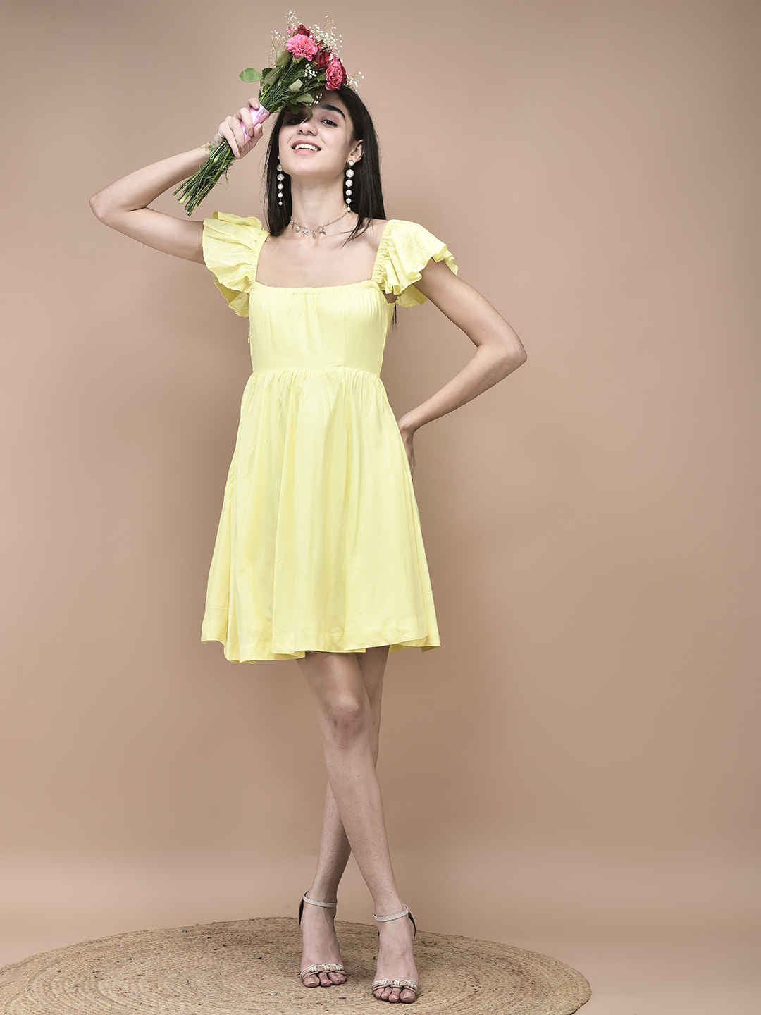 Camila Lemon Drop Ruffle Dress
