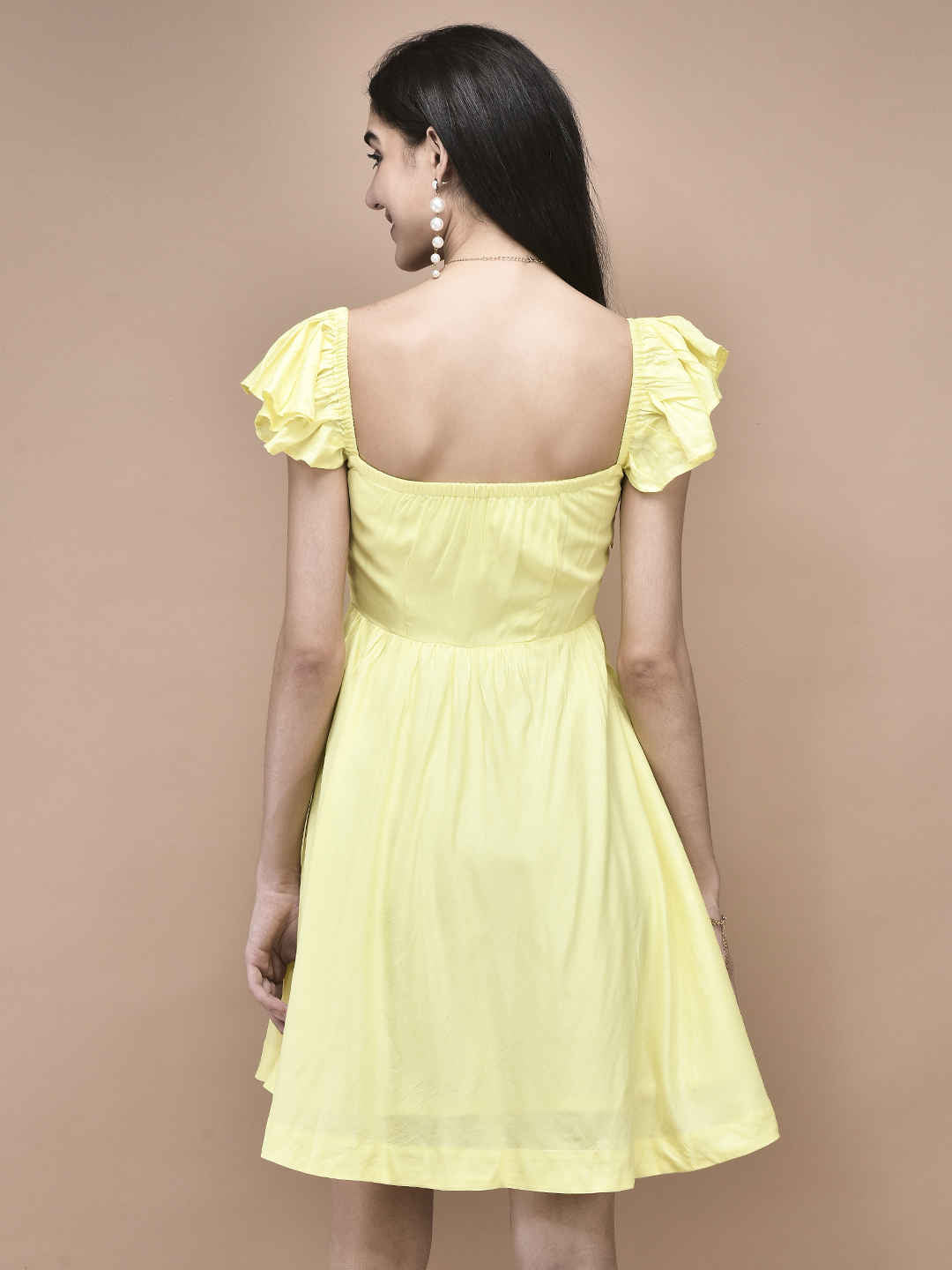 Camila Lemon Drop Ruffle Dress