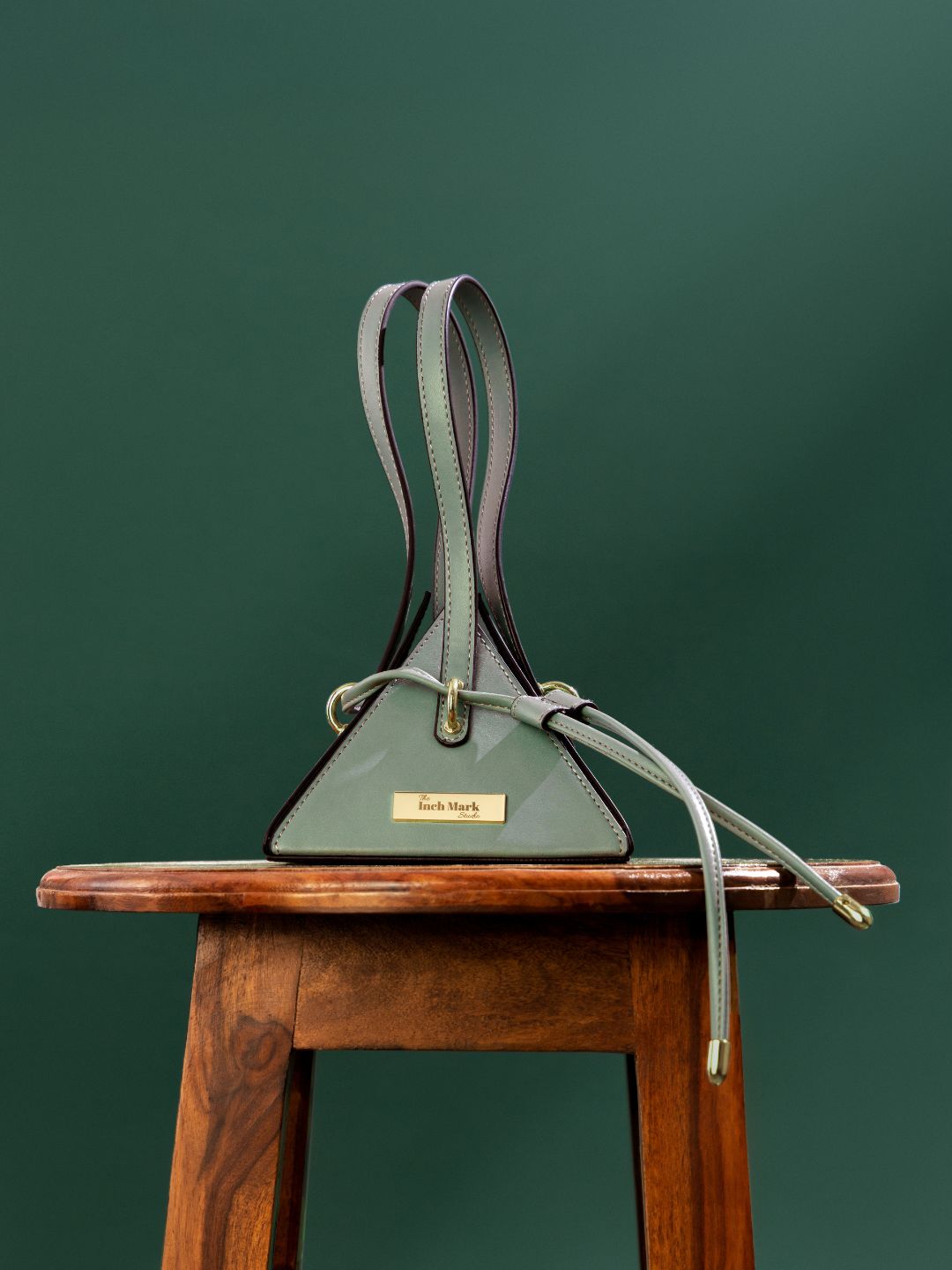 Poppy Sea Green Triangle Bag