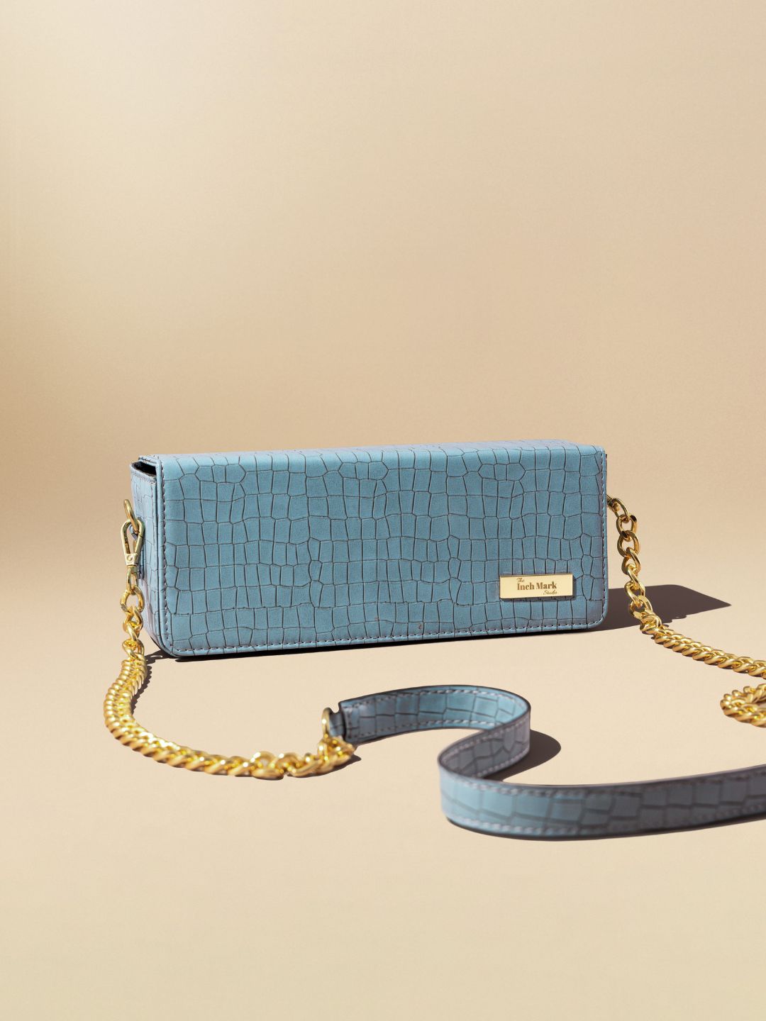 Rayan Powder Blue Box Bag