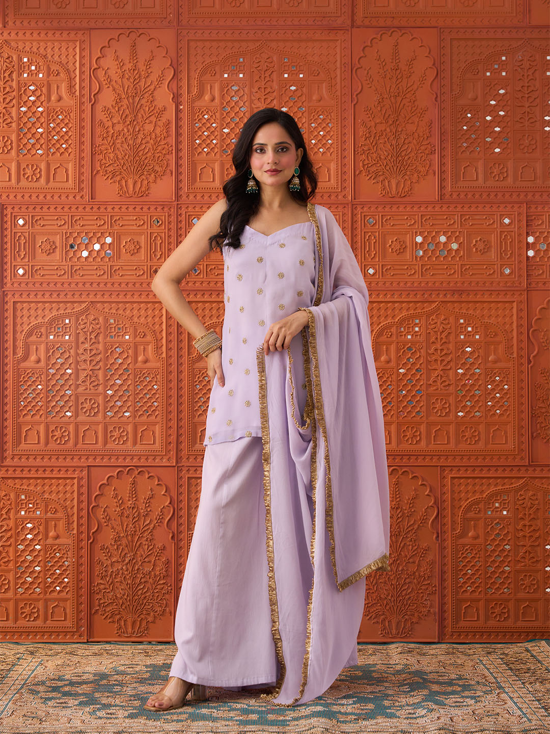 Mehak- Lavender, Festive Suit Set