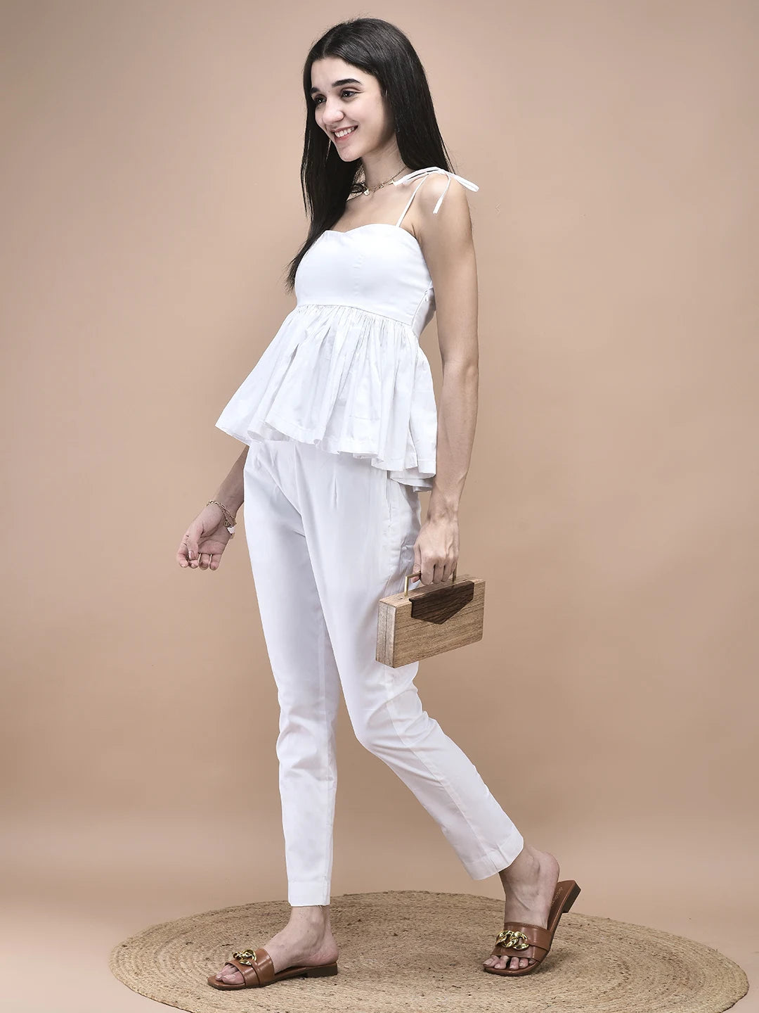 Harper Tie-Strap Peplum Co-ord Set