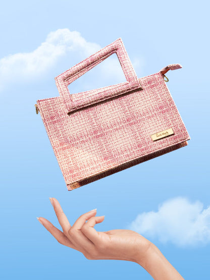 Perniaa Pink Canvas Sling Bag