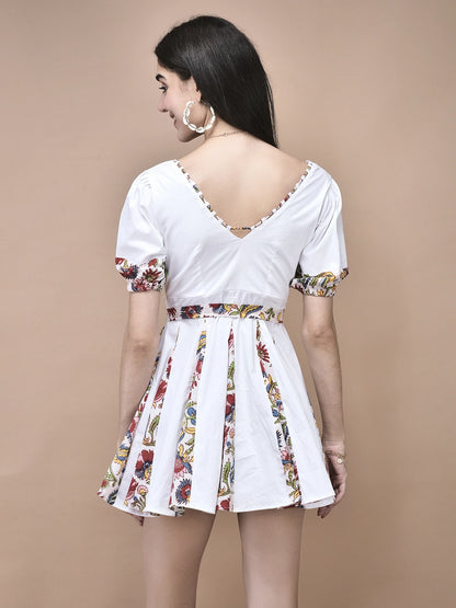 Emily Tie-Up Mini Dress