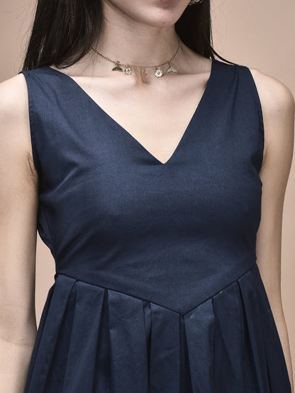 Nora V-Neck Empire Midi Dress