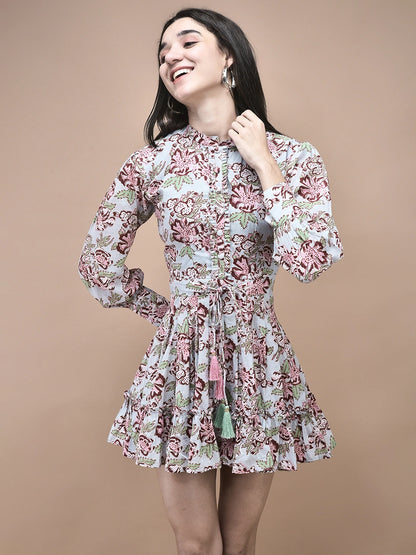 Sunflower Printed Collerd Dress