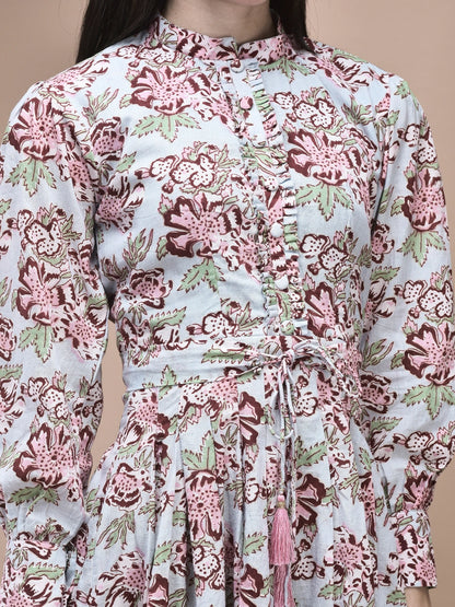 Sunflower Printed Collerd Dress