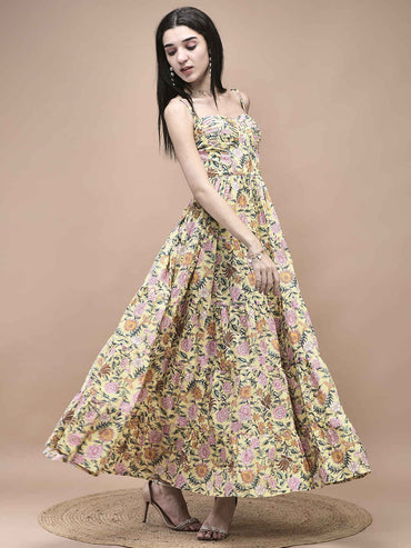 Lily Yellow Maxi Sundress