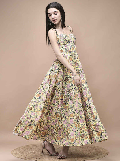 Lily Yellow Maxi Sundress