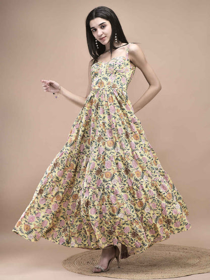 Lily Yellow Maxi Sundress