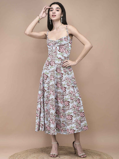 Daffodil Blue Midi Dress