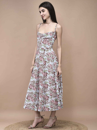 Daffodil Blue Midi Dress