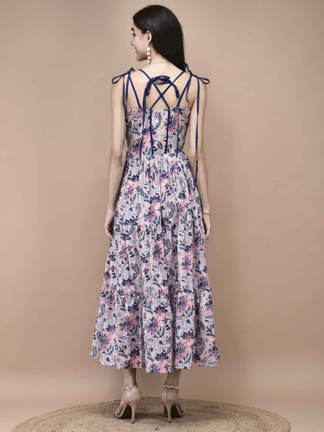 Iris Bloom Tiered Maxi Dress