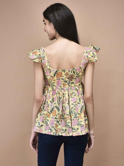 Hyacinth Peplum Top