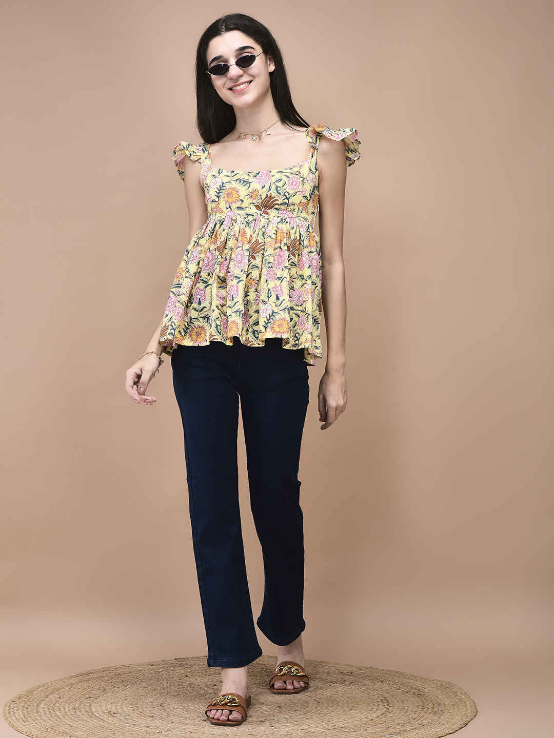 Hyacinth Peplum Top
