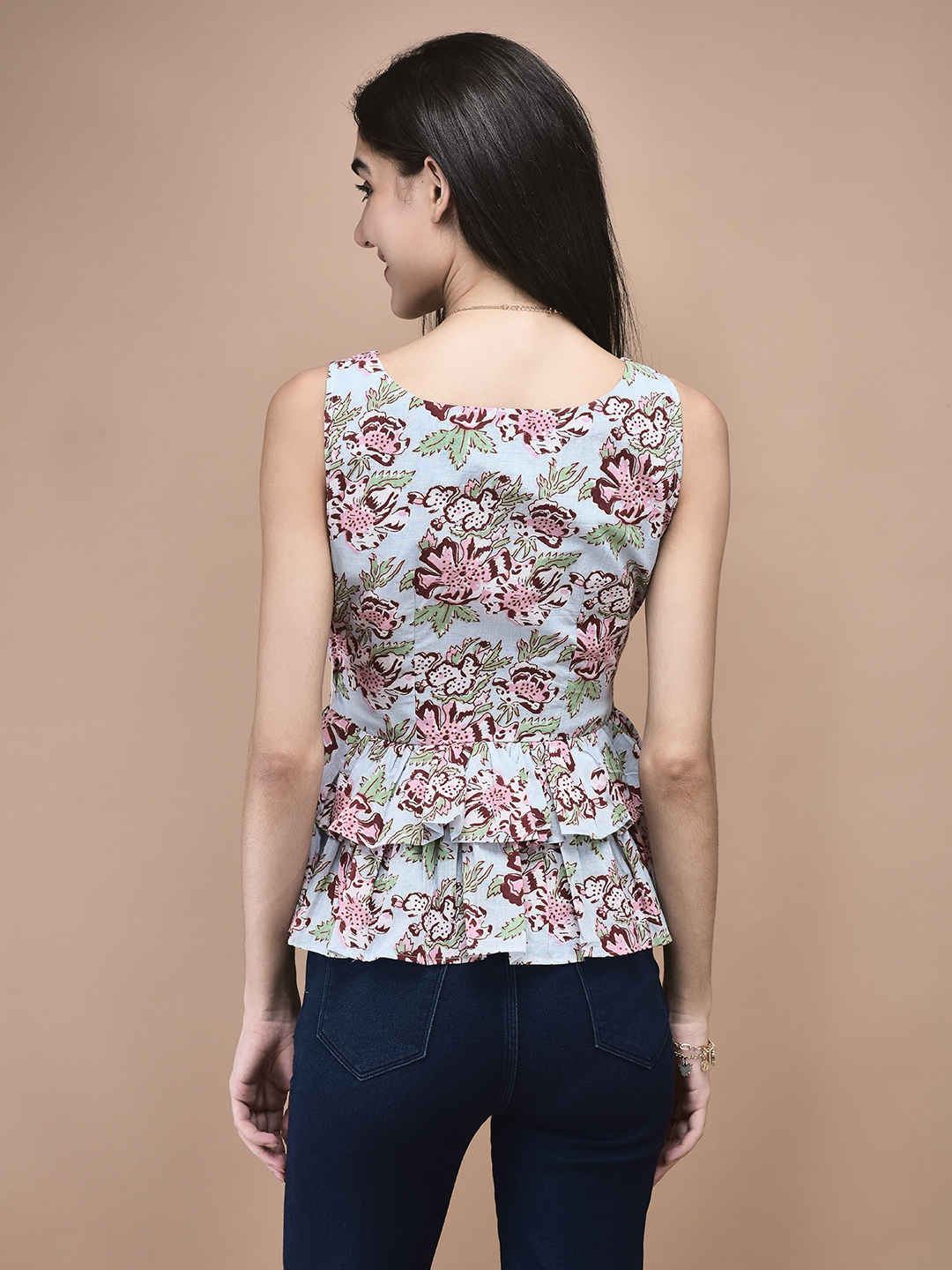 Astilbe Peplum Top