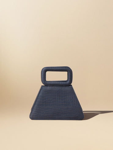 Tia Navy Blue Sling Bag