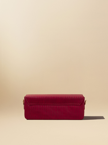Rose Rust Red Box Bag