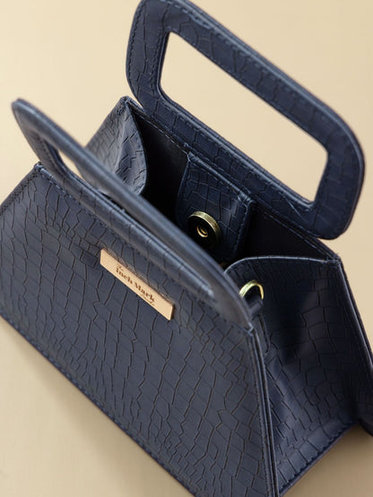 Tia Navy Blue Sling Bag